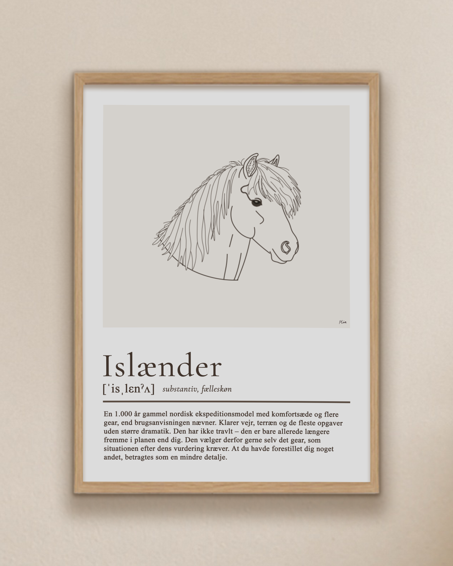 Islænder – humoristisk plakat
