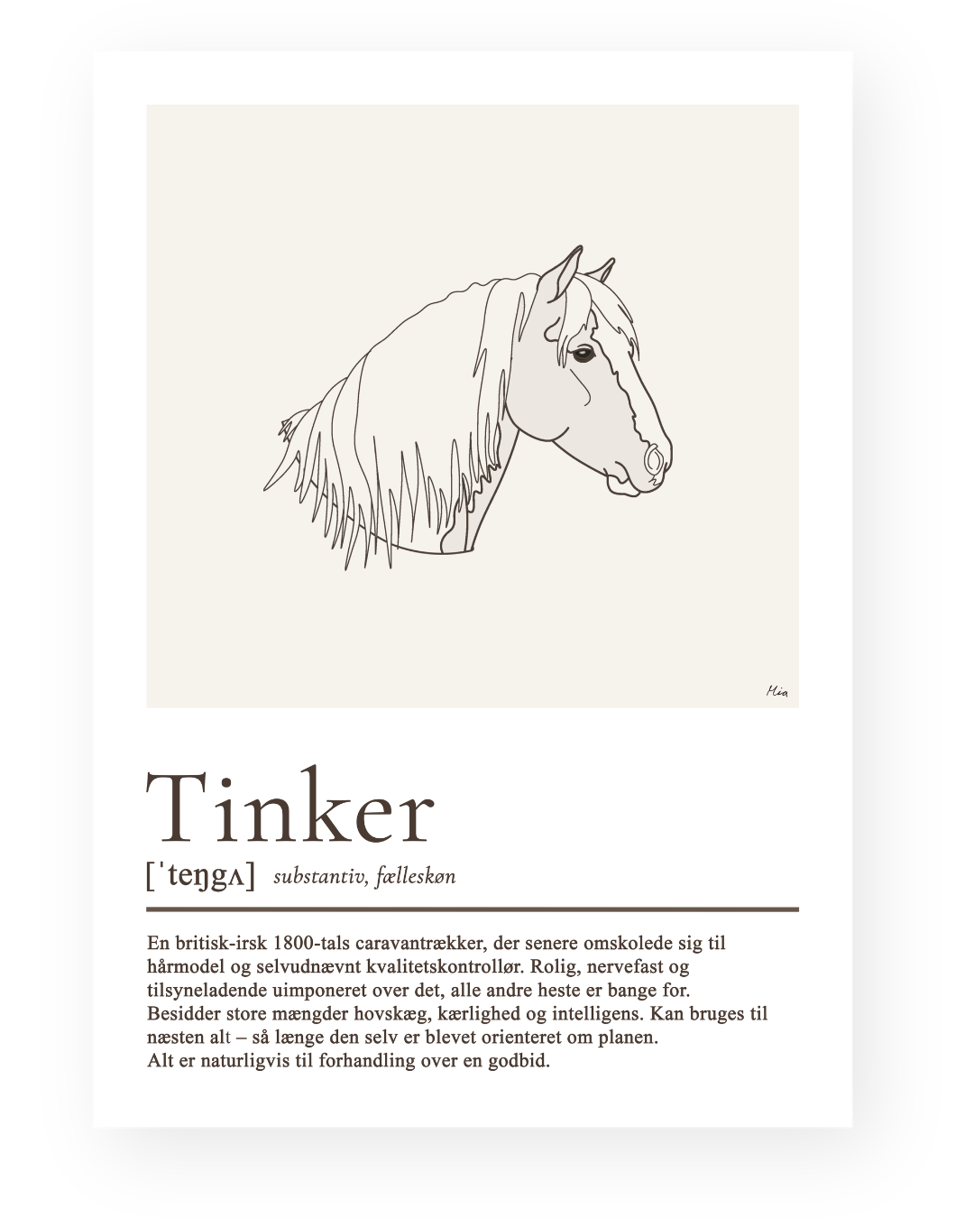 Tinker – humoristisk plakat