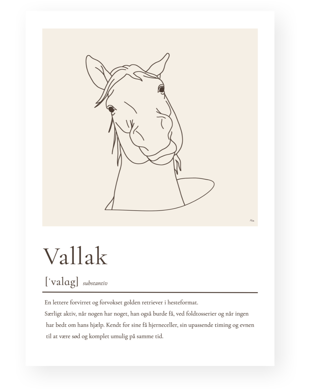 Vallak – humoristisk plakat