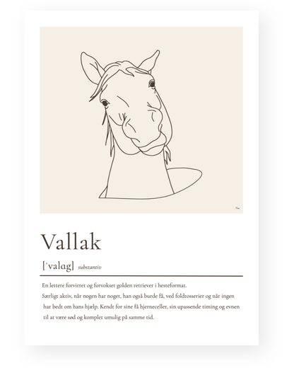 Vallak – humoristisk plakat