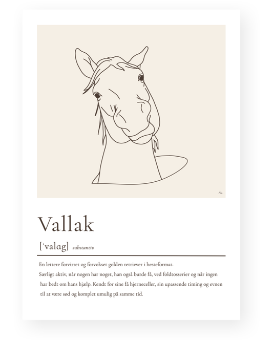 Vallak – humoristisk plakat