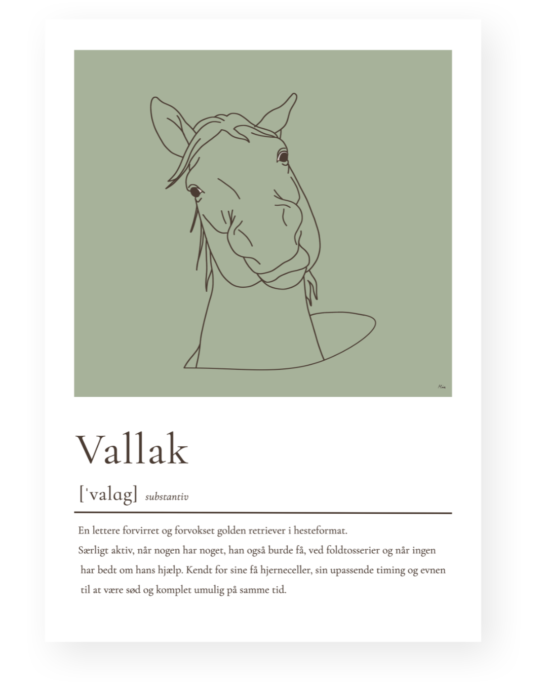 Vallak – humoristisk plakat