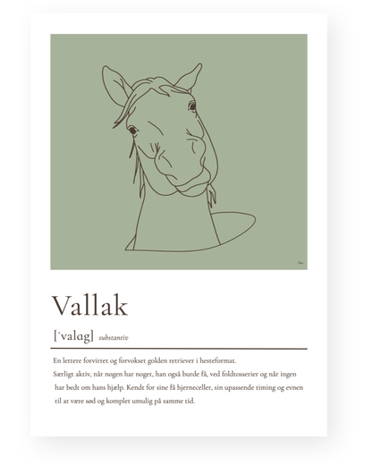 Vallak – humoristisk plakat