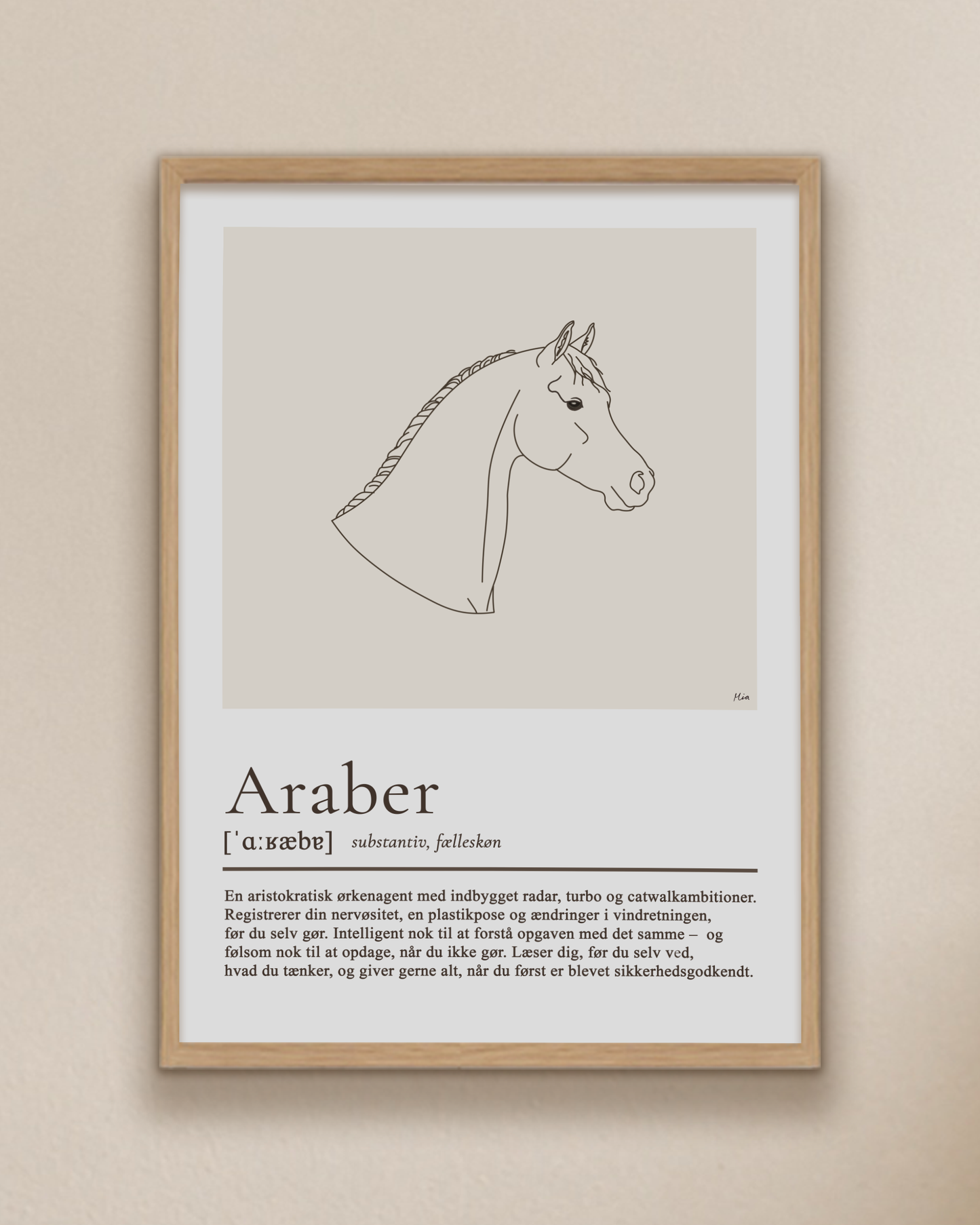 Araber – humoristisk plakat