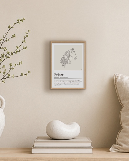 Friser – humoristisk plakat
