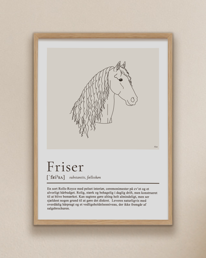 Friser – humoristisk plakat