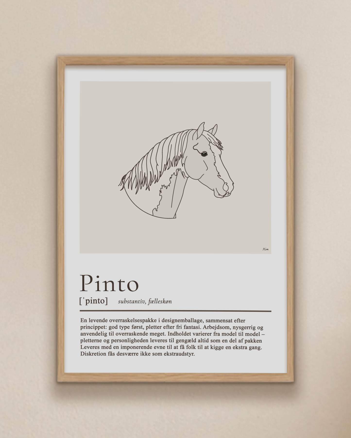Pinto – humoristisk plakat