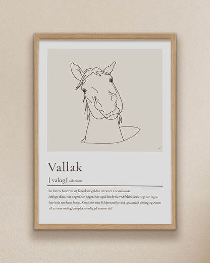 Vallak – humoristisk plakat