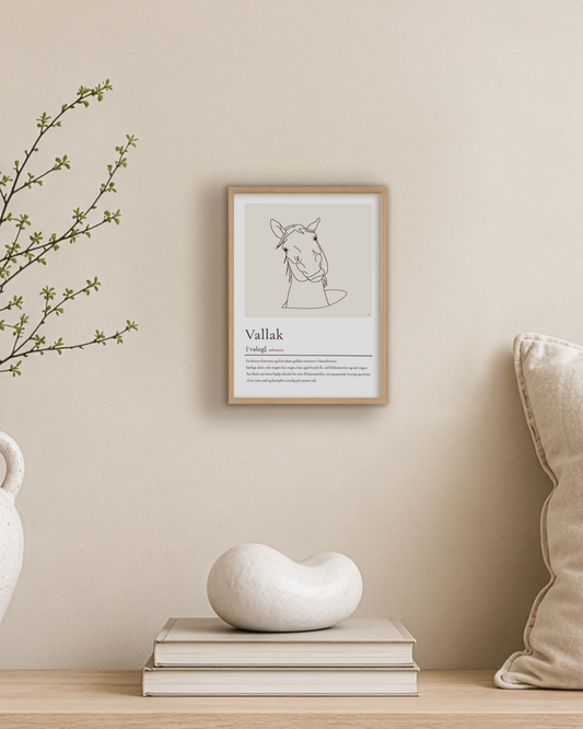 Vallak – humoristisk plakat