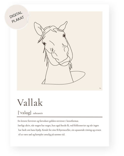 Vallak – humoristisk plakat (digital)