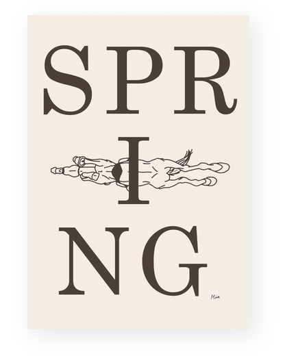 Spring – Disciplin plakat