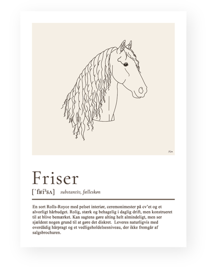 Friser – humoristisk plakat