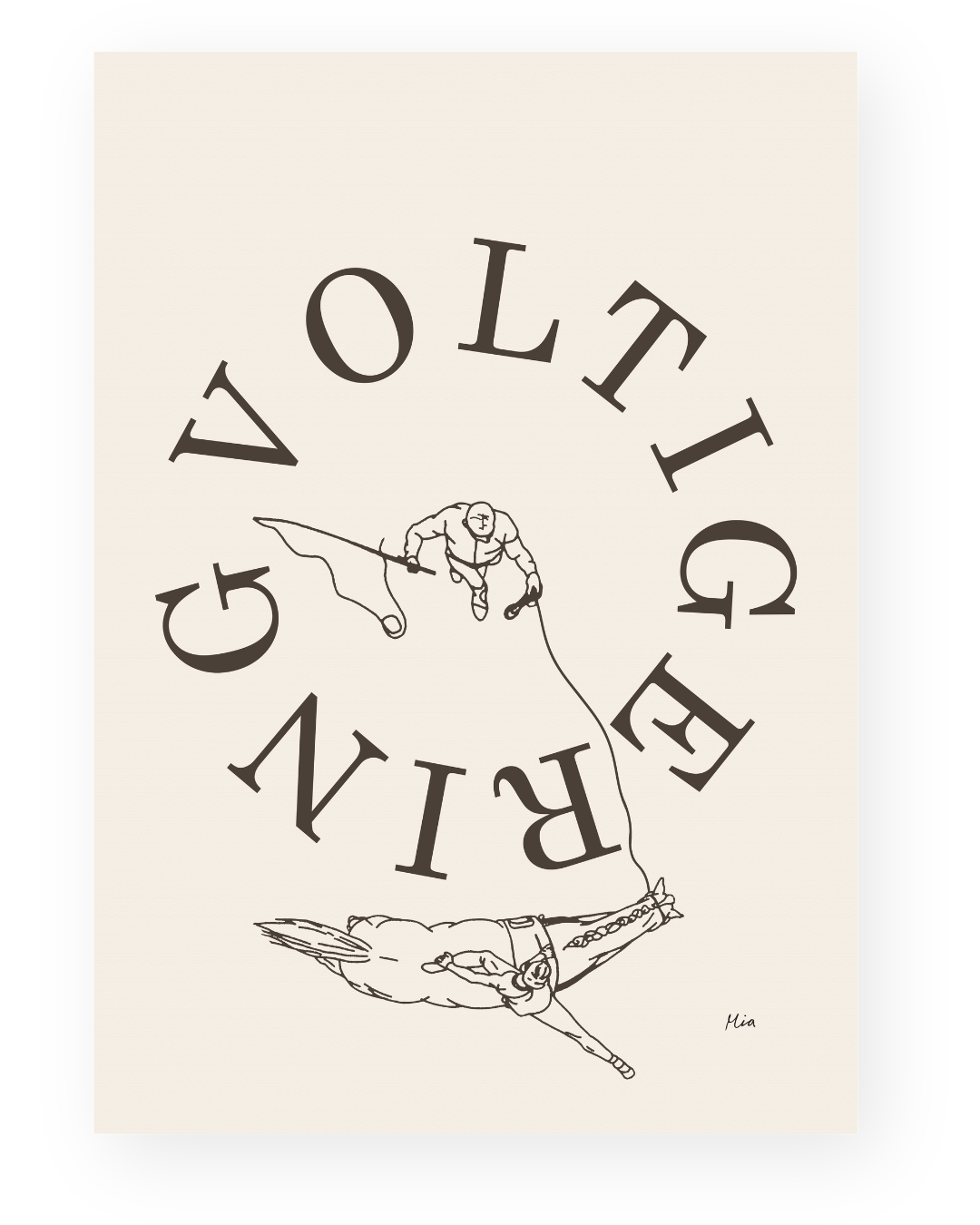 Voltigering – Disciplin plakat