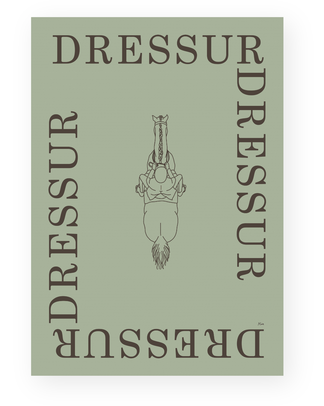 Dressur – Disciplin plakat