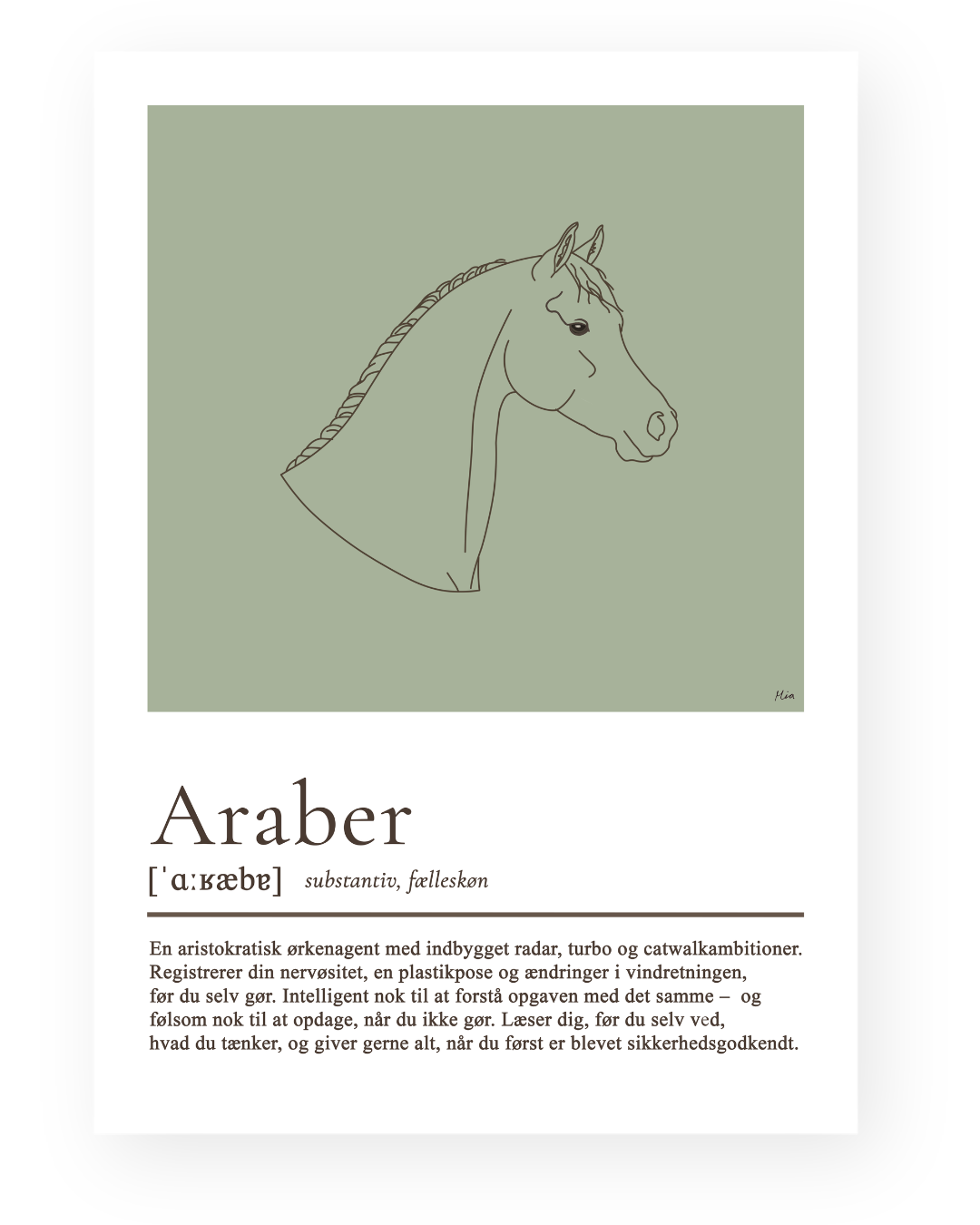 Araber – humoristisk plakat
