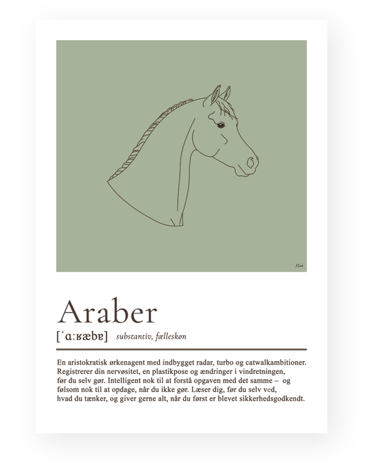 Araber – humoristisk plakat