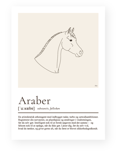 Araber – humoristisk plakat