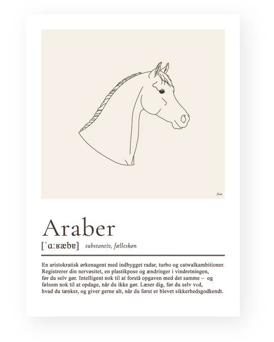 Araber – humoristisk plakat