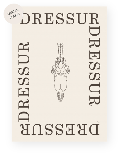 Dressur – Disciplin plakat (digital)