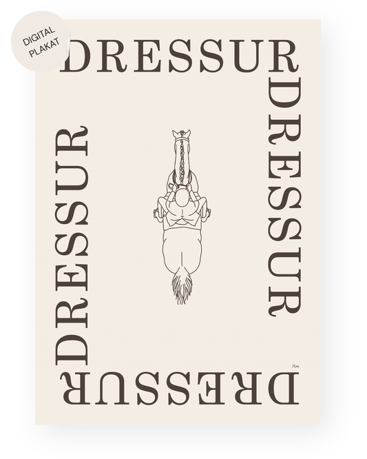 Dressur – Disciplin plakat (digital)
