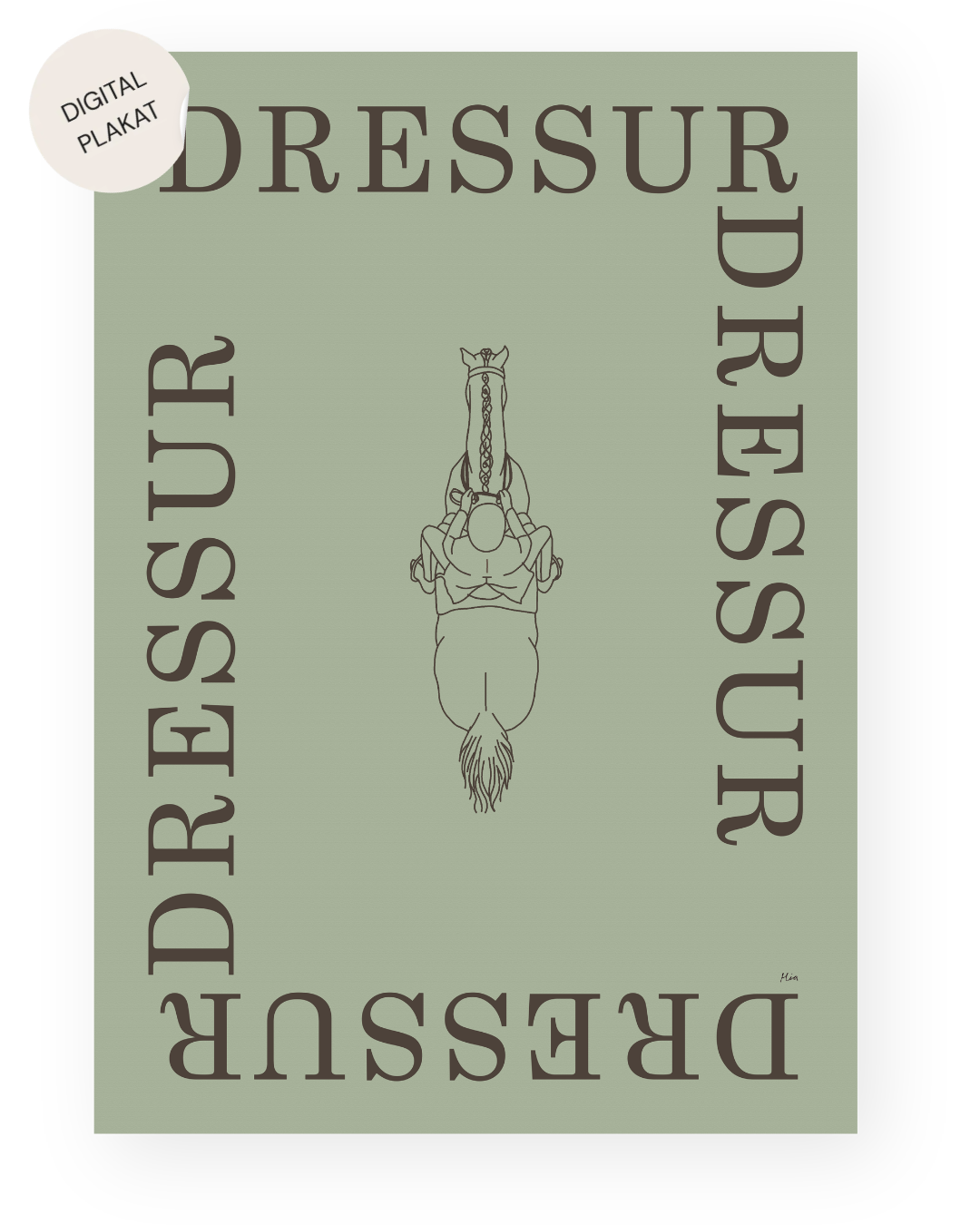 Dressur – Disciplin plakat (digital)