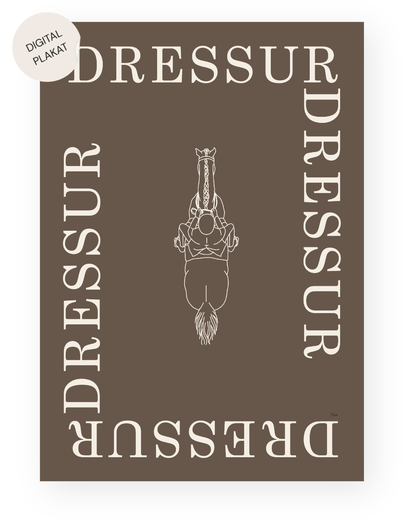 Dressur – Disciplin plakat (digital)