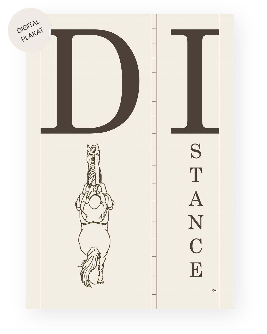 Distance – Disciplin plakat (digital)