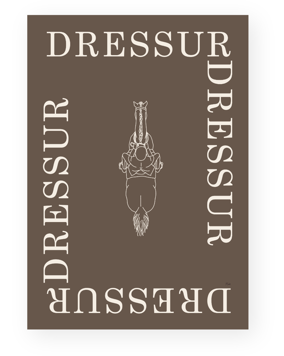 Dressur – Disciplin plakat