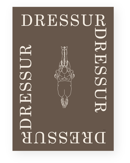 Dressur – Disciplin plakat