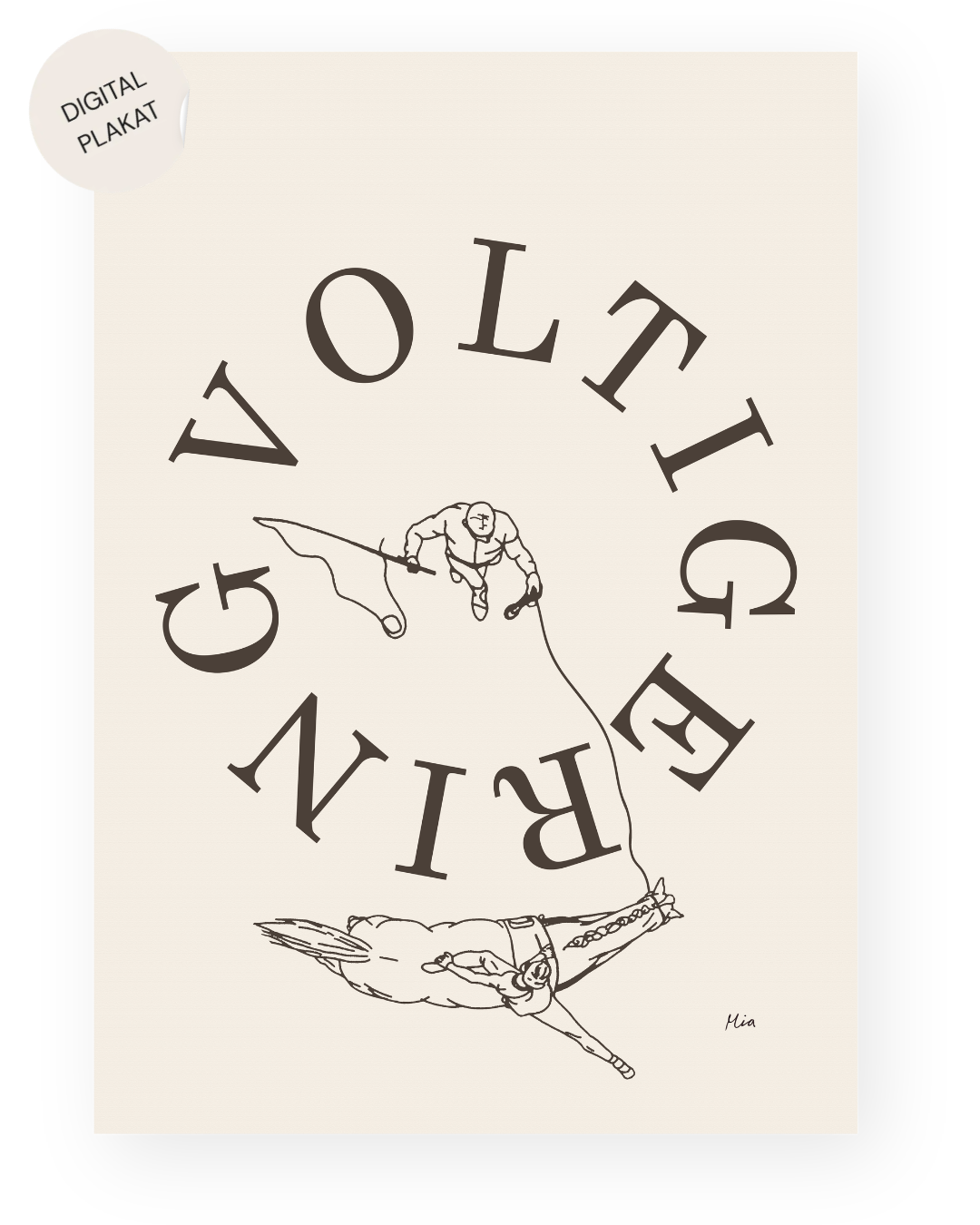 Voltigering – Disciplin plakat (digital)