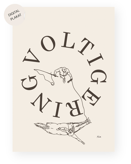 Voltigering – Disciplin plakat (digital)