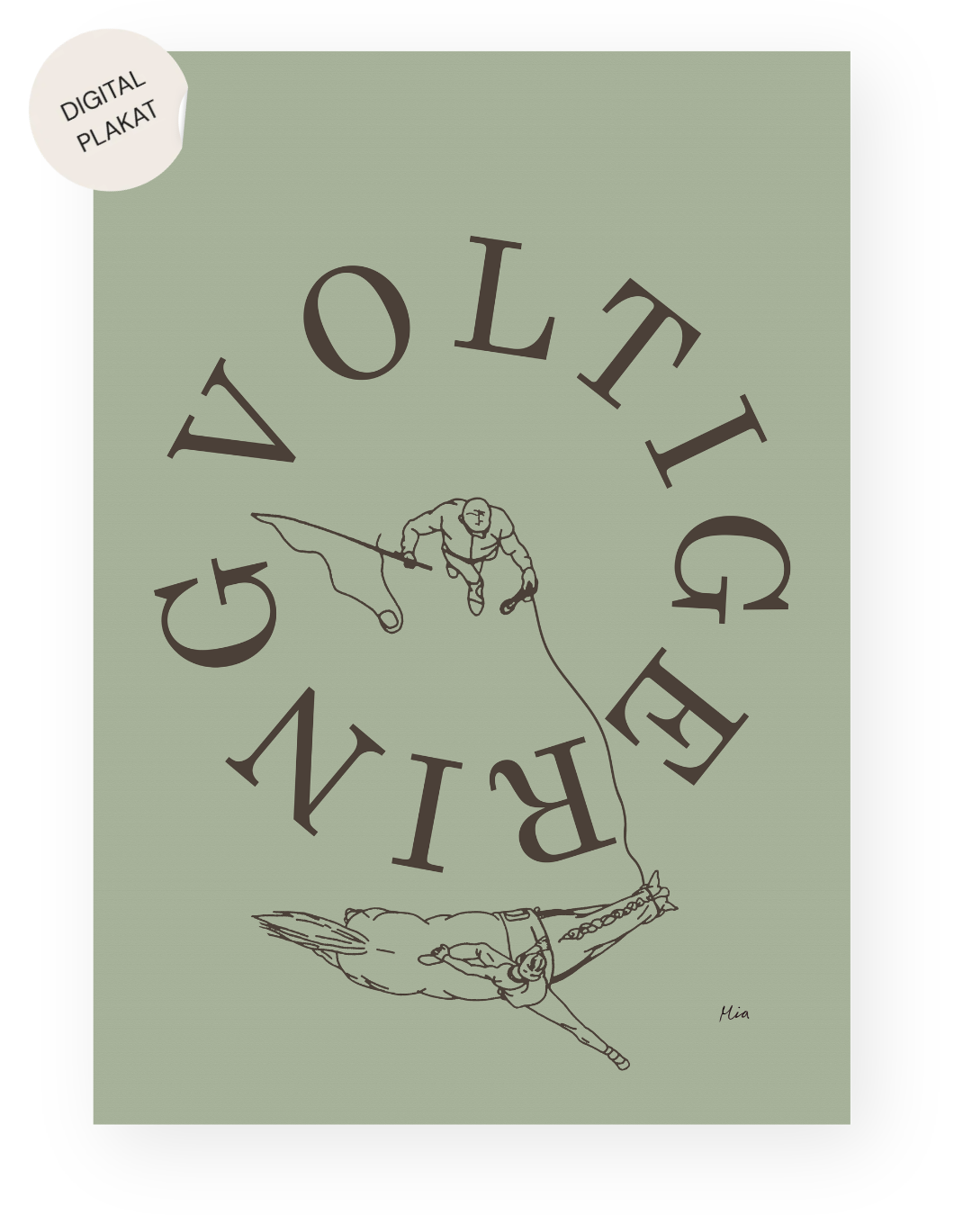 Voltigering – Disciplin plakat (digital)