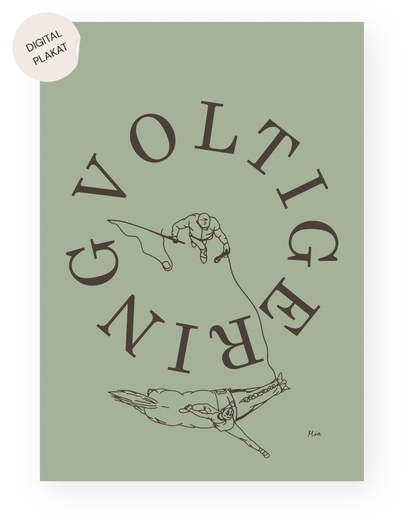 Voltigering – Disciplin plakat (digital)