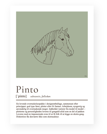Pinto – humoristisk plakat