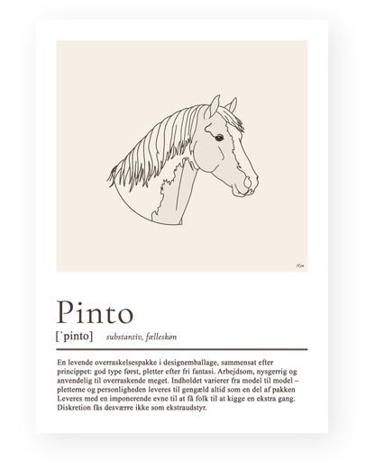 Pinto – humoristisk plakat
