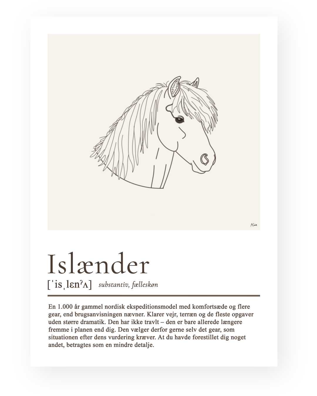 Islænder – humoristisk plakat