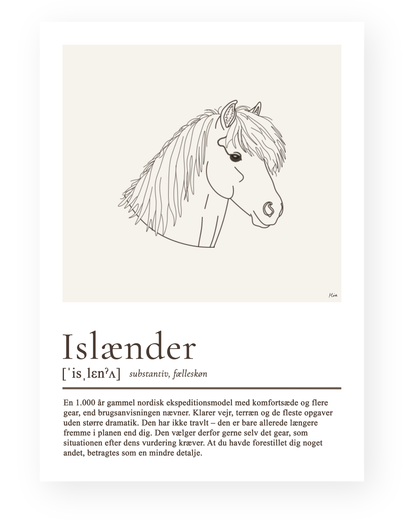 Islænder – humoristisk plakat