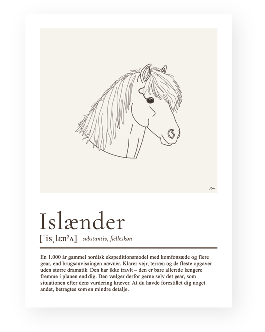 Islænder – humoristisk plakat