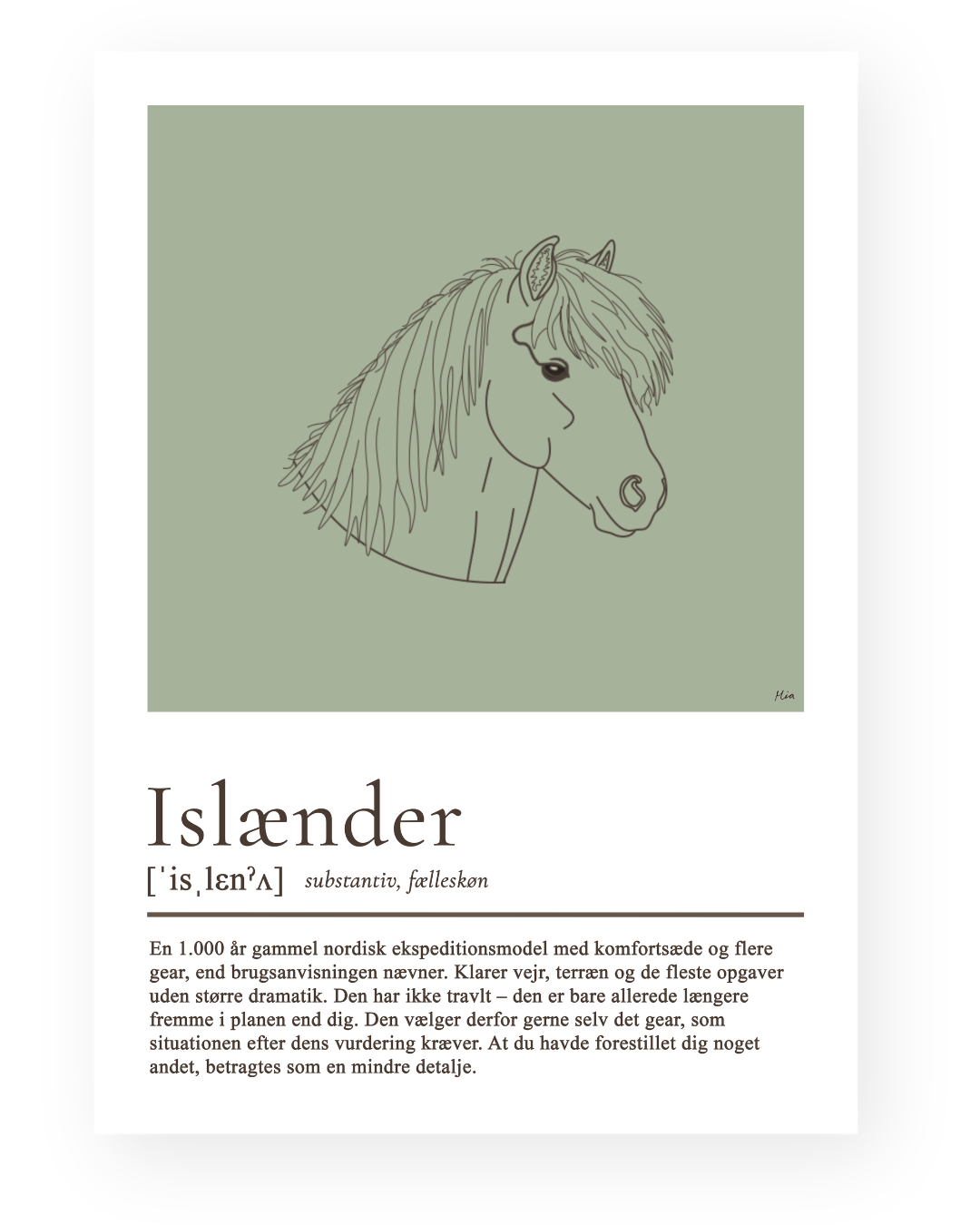 Islænder – humoristisk plakat