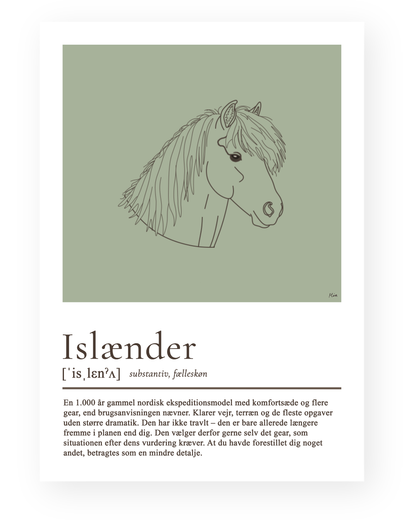 Islænder – humoristisk plakat