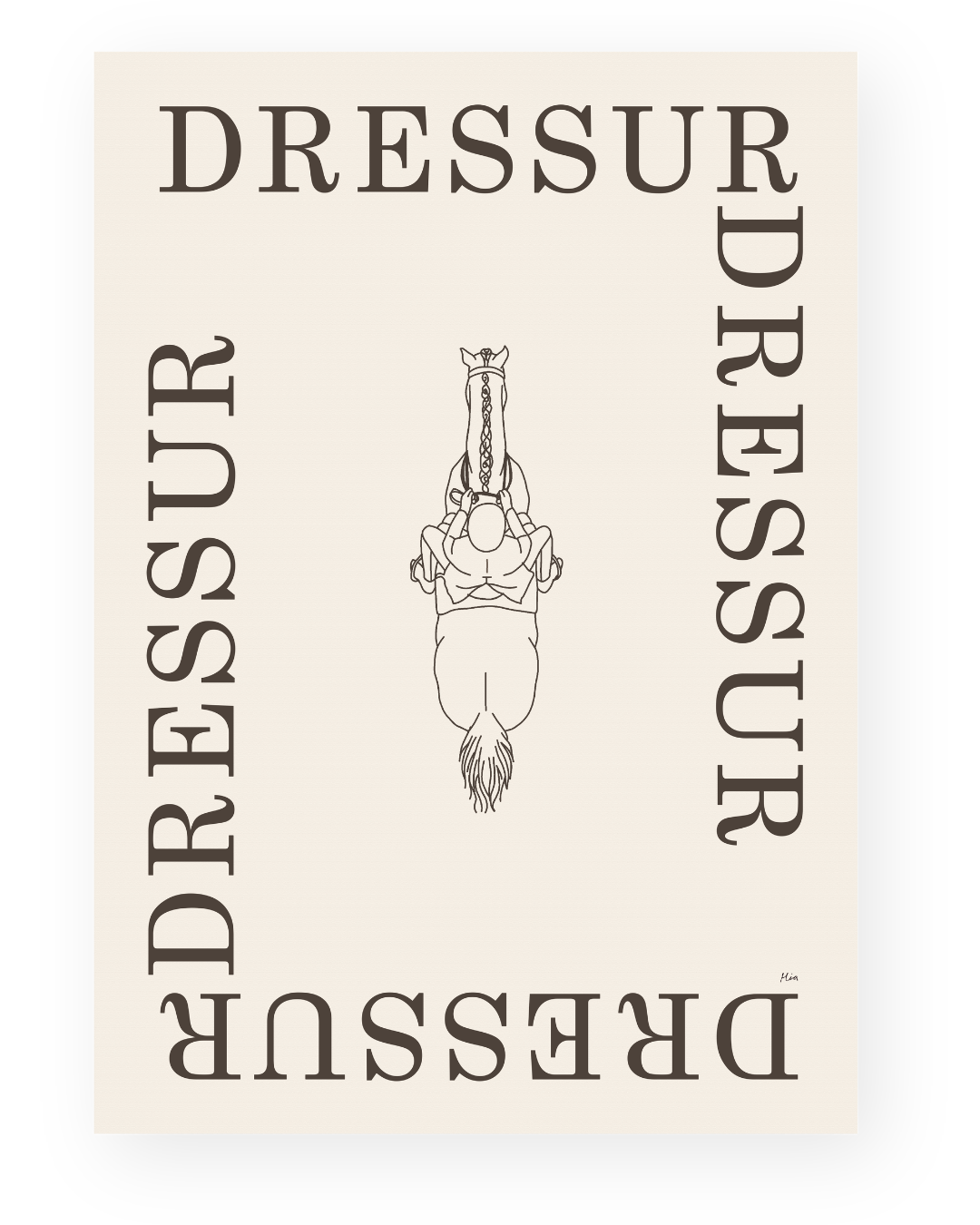 Dressur – Disciplin plakat