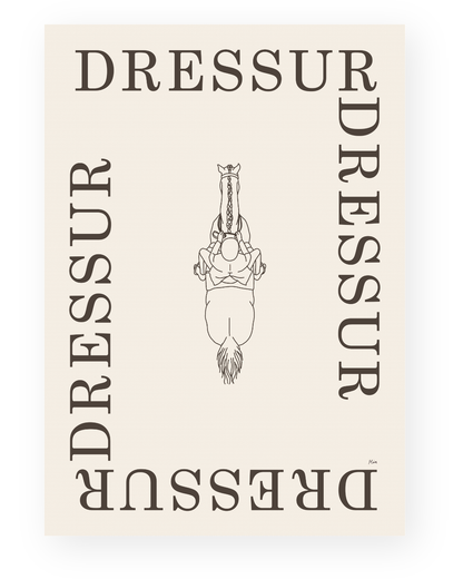 Dressur – Disciplin plakat