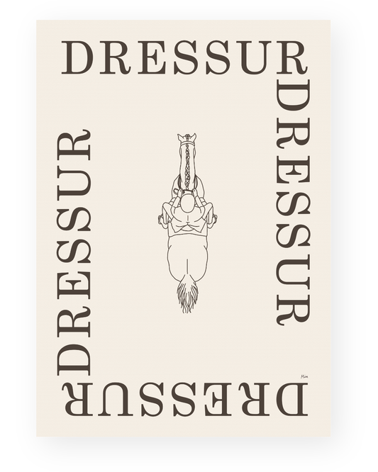 Dressur – Disciplin plakat